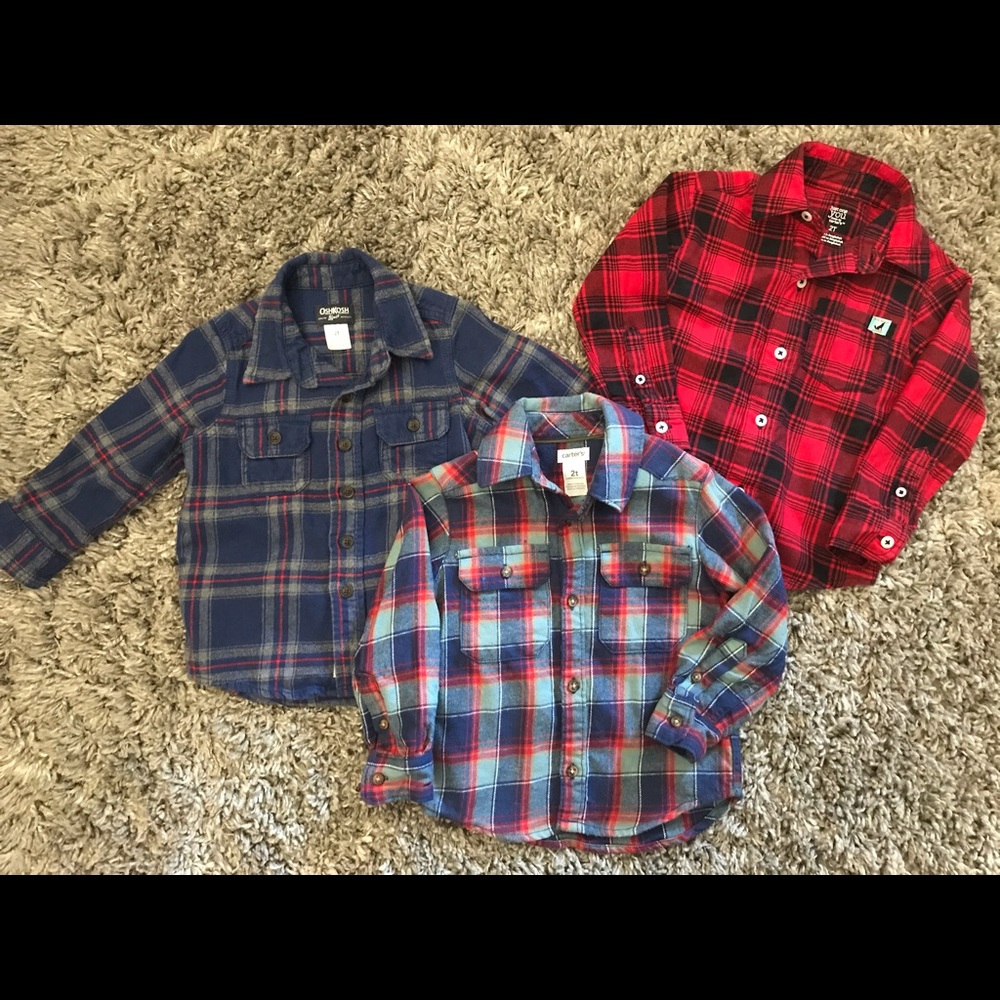 Boys 2T flannels